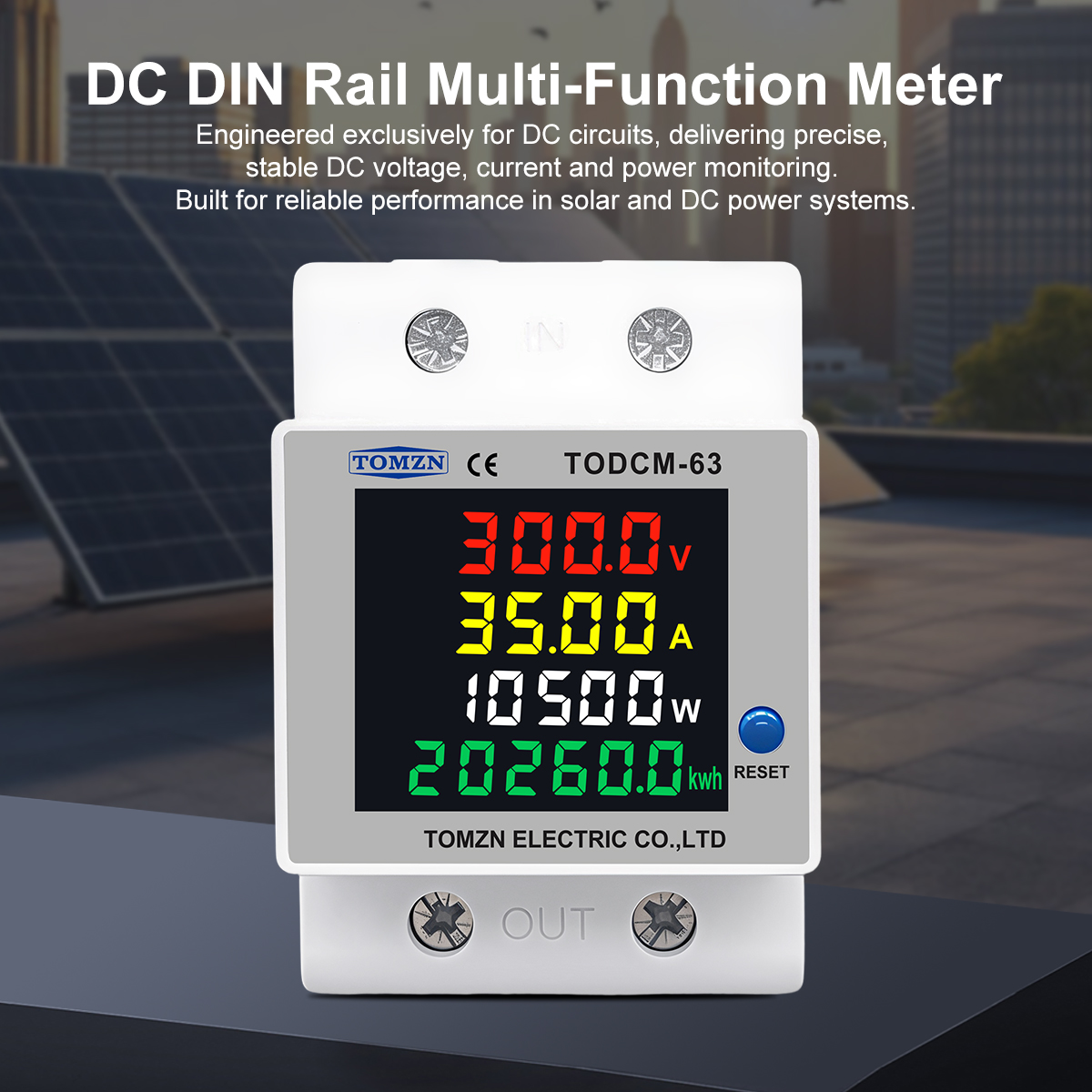 TOMZN DC 에너지 미터 14-600V 63A DI - Renewable Energy Demonstration Kit 리뷰 및 가격