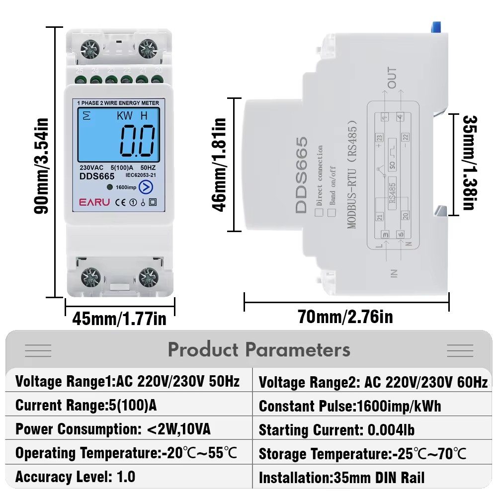 EARU AC230V 50Hz 60Hz 100A 양방향 - Renewable Energy Demonstration Kit 리뷰 및 가격