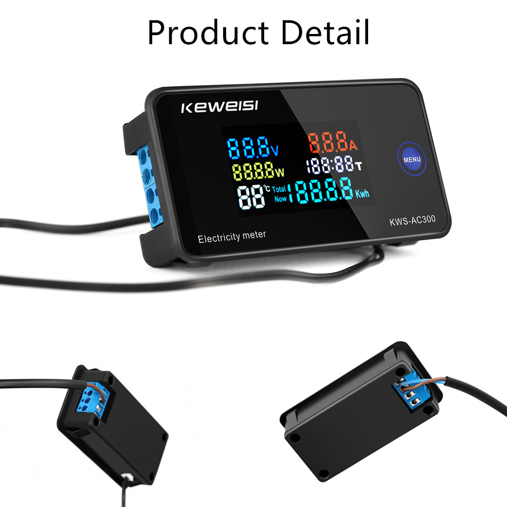 리셋 기능이 있는 디지털 전력계, AC 전류계, KWS - Renewable Energy Demonstration Kit 리뷰 및 가격
